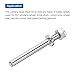 MECCANIXITY Pack of 12 Landing Gear Steel Axle 5/32 Inch Dia 1.7 Inch Length M4 Wheel Drive Shaft with Nuts for RC Airplane