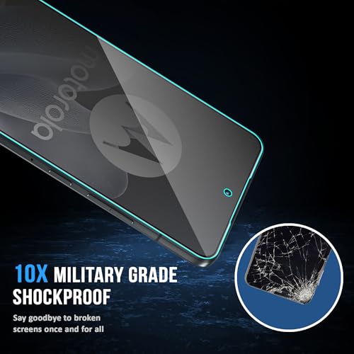 Image of FIRST MART Privacy Tempered Glass for Motorola Edge 70, 2 Pack | Anti-Spy 9H Screen Protector, Edge-to-Edge, Case-Friendly, Scratch Resistant, Bubble-Free