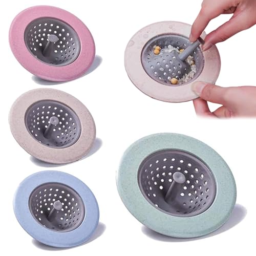 Colador para fregadero de cocina, plástico suave 3 pulg