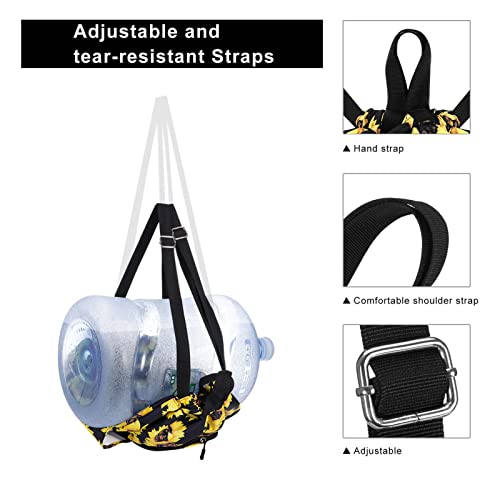 KAMO Drawstring Backpack Bag - Sport Swimming Yoga Backpack with Shoe Compartment, Two Water Bottle Holder for Men Women Large String Backpack Athletic Sackpack for Travel4