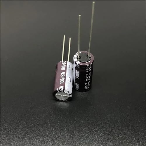 Condensateur électrolytique 100uF 63V PM aluminium basse impédance 10x20mm