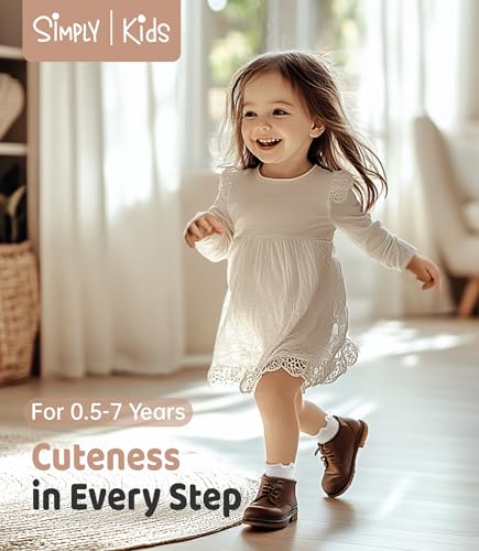 Simply Kids Toddler Ruffle Socks with Grips for Baby Girls (6 Pairs), 6 Months to 7 Years2