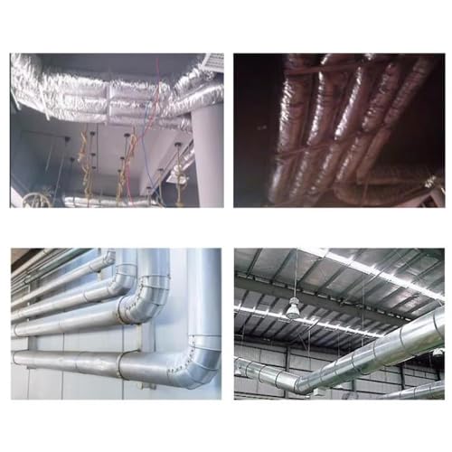 Conducto flexible de aluminio de 200 mm para extracción de aire y HVAC 3