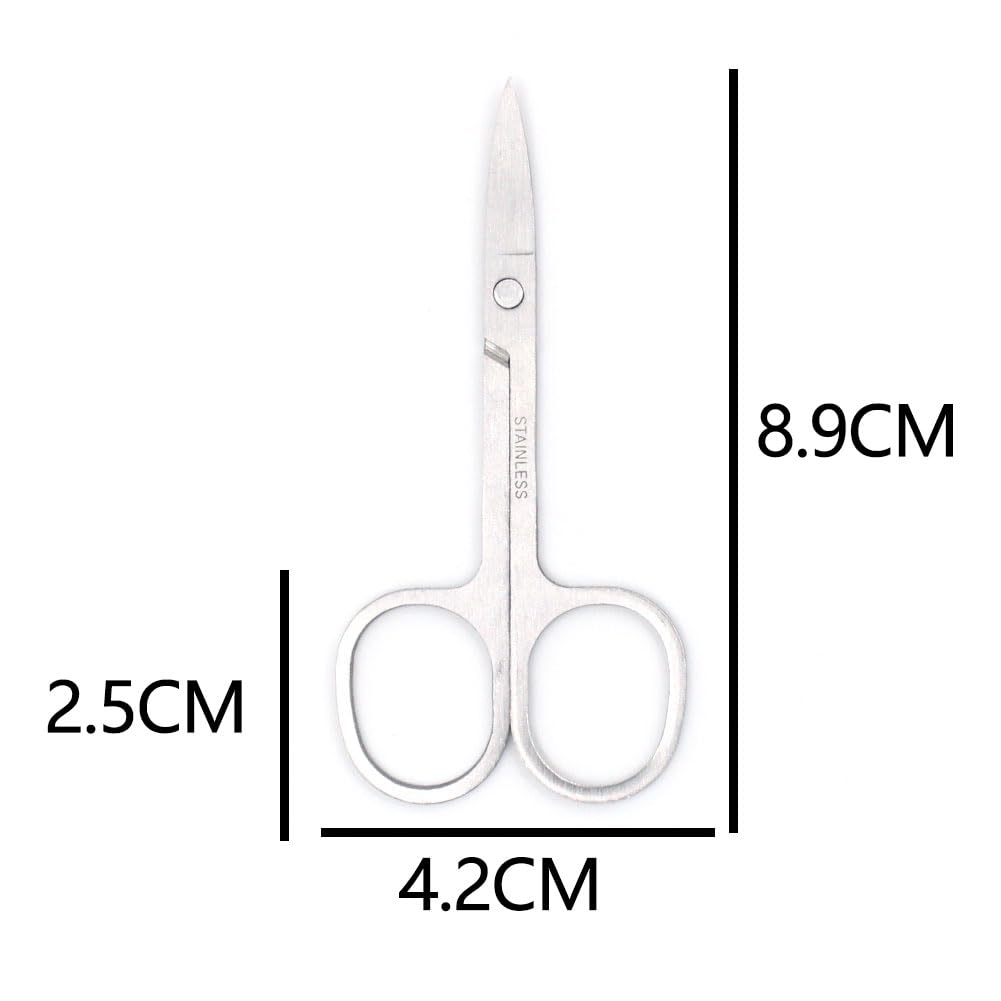 Ciseaux à Ongles Professionnels Acier Inoxydable Multifonctionnel pour Manucure, Sourcils, Pédicure et Taille de la Barbe