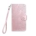 Sammili - Funda con tapa para Samsung Galaxy A71, diseño de árbol, plegable, con función atril, ranuras para tarjetas y correa para la muñeca, color rosa