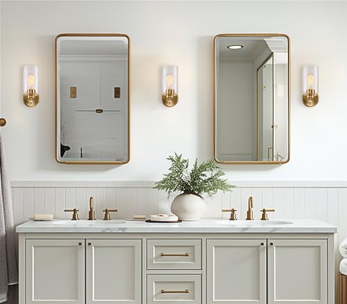 Image of Kira Home Phoebe 10 inch Mid Century Modern Wall Sconce for Bathroom Vanity