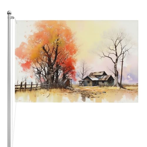 Drapeaux d'extérieur double face lisibles des deux côtés pour jardin 1,2x1,8 m