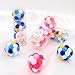 3 Pieces for Balls Toy Colorful Plush Soft Furry Balls with Built-in Interactive Kitten Toy for Indoor Cats