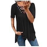 ♥Diese kurzarm shirt damen oberteil ist sehr geeignet für Freizeitkleidung, Outdoor, Schule, Büroarbeit, Berufung, täglich und so weiter.
