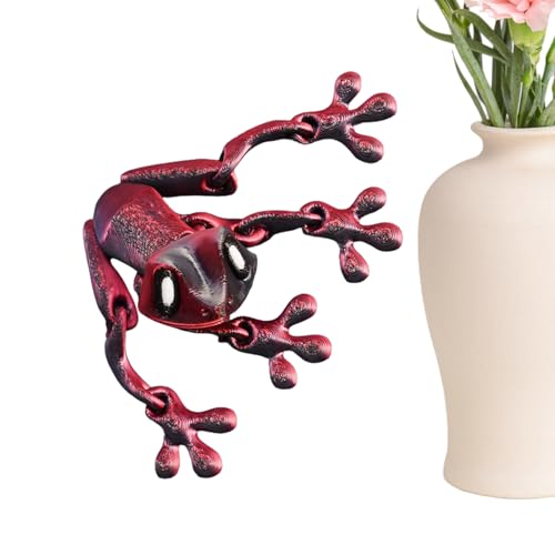 Imán - Rana Magnética Articulada Impresa 3D | Decoración Hogar para Adultos Niños Escritorio Taquilla Pizarra Lavavajillas Oficina Coche Fiesta Regalo - Regalo para Casa Fiestas Vacaciones