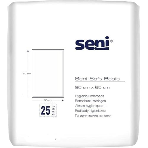 SENI® Soft Basic 90 x 60 cm 25 Stück Bettschutzunterlagen