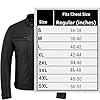 Gallanto Men's Real Leather Motorcycle Biker Jacket with Quilted Shoulders-Thermal Lining - Classic Motorbike Jacket for Men Available in Black-Brown & Tan (UK, Alpha, 3XL, Regular, Regular, Black) #5