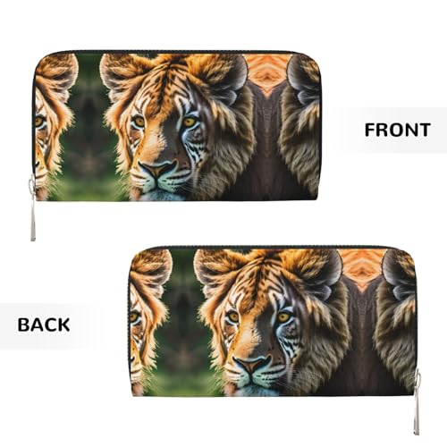 YANYU African animals Print Leather Hand Wallet Clutch for Women Casual and Travel Use All Occasions Wallet3