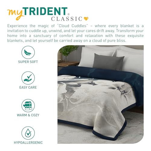 Image of MYTRIDENT Blanket for Winter Double Size, Classic Cloud Cuddle Collection, 4 Kg Blanket Double - Sterling