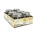 Golden Spoon Mason Jars, With Regular Lids, And Lids for Drinking, Dishwasher Safe, BPA Free, (Set of 6) (8 oz)