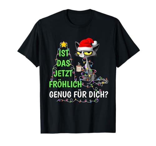 Weihnachtsoutfit Katze Weihnachten Spruch Party Weihnachts T-Shirt