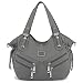 Scarleton Front Zippers Washed Shoulder Bag H1476