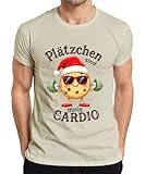 Galletas son mi cardio galleta mancuerna Navidad divertida camiseta para hombre,...