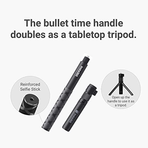 Image of Handheld Camera Selfie Stick and Tripod for Insta360 Bullet Time Bundle,Compatible with Insta360 X3 / One X2 /One RS /One R /One Accessories