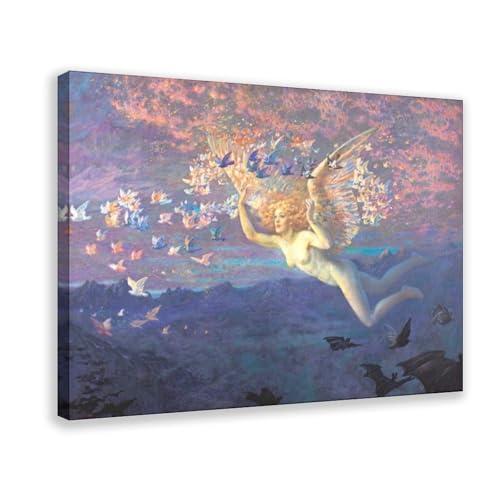 Toile Ailes du matin d'Edward Robert Hughes pour illuminer votre salon ou votre bureau