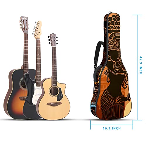 Hondank Housse imperméable pour guitare acoustique avec double bandoulière et poche pour femme africaine, Multicolore 10… - Les Beatles, Paul McCartney, John Lennon, RIngo Starr, George Harrison Hondank Housse imperméable pour guitare acoustique avec double bandoulière et poche pour femme africaine, Multicolore 10… – Image 6