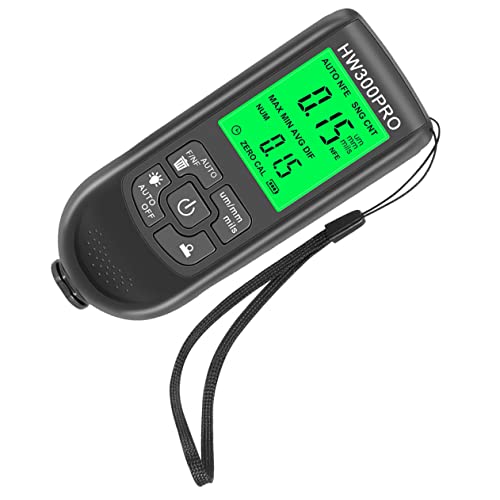 CHILDWEET Coating Thickness Gauge Car Paint Meter Paint Gauge Thickness Gauge Paint Gauge Thickness Meter Paint Thickness Gauge Automotive Gloss Meter Film Depth Gauge Black Electronic