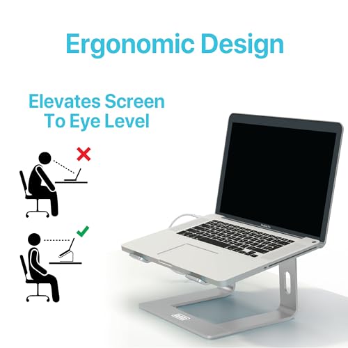 Base para laptop BLACK+DECKER con tapete y cargador blanco miniatura 5