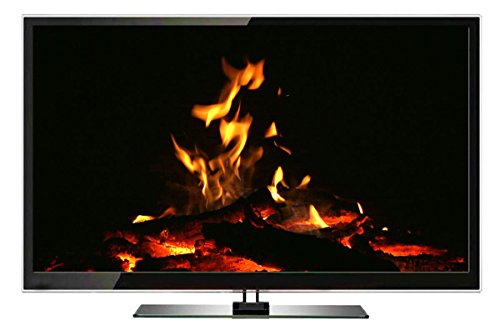 Fuoco DVD- Camino con Pioggia e Suoni di Tuono