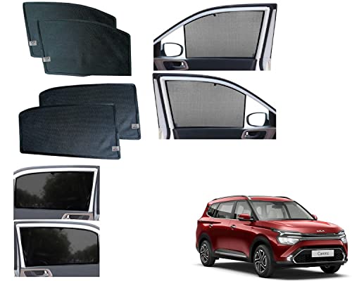 Image of WolkomHome Car Accessories Fix Curtain Window Shades Half Curtains Sunshade for Kia Carens 2022