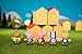 Peppa Pig Mystery House Figure Collection (6-Pack) - Each House has a Surprise Toy Action Figure Character Inside - Great Gift, Easter BasketStuffer & Party Favor for Kids - Ages 2+