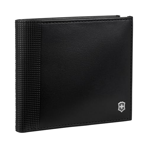 Image of Victorinox Altius Alox, Deluxe Bi-Fold Leather Men's Wallet with RFID Protection, Black (611571)