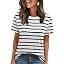 A07-striped White
