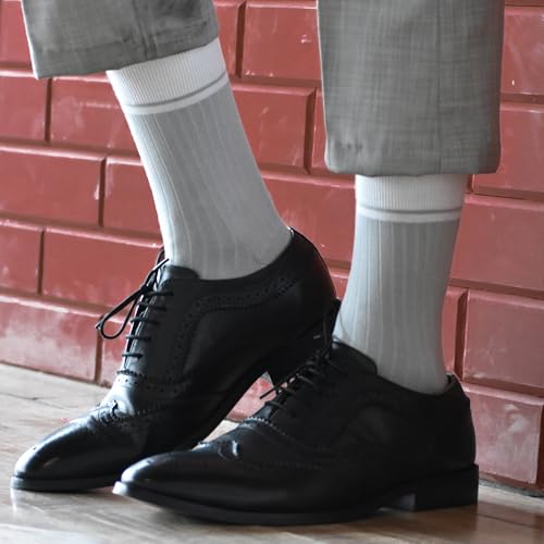 Image of The Sock Street Bamboo Crew Socks for Men Combo | Full Calf Length Premium Bamboo | Odour-Free, Breathable & Durable | Cushioned Base & Anti-bacterial | 3X Softer than Cotton Socks | Pack of 3