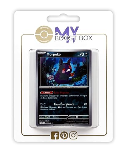 Morpeko 121/182 Holo or Reverse (aleatory) – Myboost X Écarlate et Violet 4 – Faille Paradoxe Doos met 10 Franse Pokemon kaarten