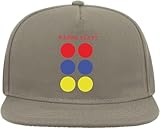 Wanna Play - Gorra de mezcla de algodón con eslogan divertido, visera plana, color gris, gris, Talla única