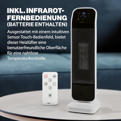 Radiateur soufflant céramique PTC Clatronic HL 3763 programmable 2000W - 6