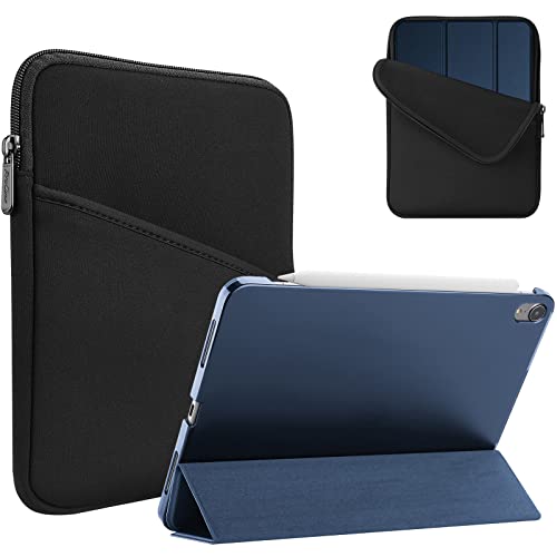 ProCase for 10.9 iPad Air 5 4 Case 2022 2020 with Tablet Sleeve, Smart Cover + Protective Bag -Navy