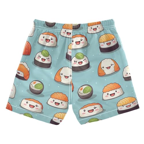 senya Cartoon Sushi Boys Swim Trunks Toddler Shorts Swimwear Boardshorts2