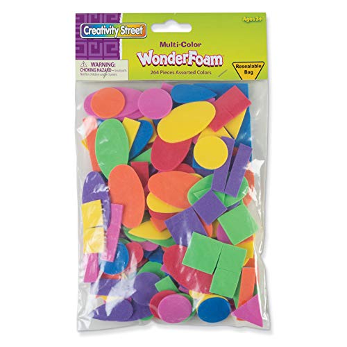 Creativity Street Shapes Assortment, Assorted Colors & Sizes, 264 Pieces