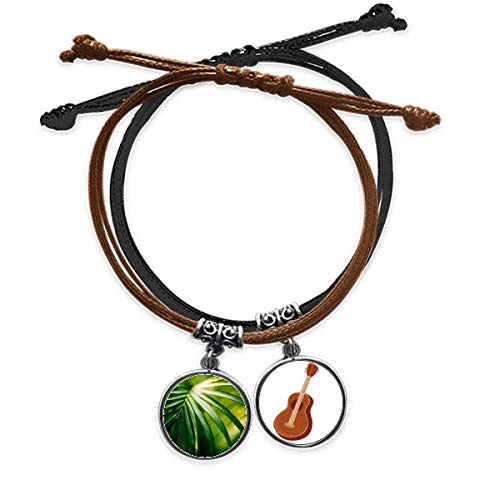 Pulsera cuerda mano cadena cuero guitarra sol planta fotografía