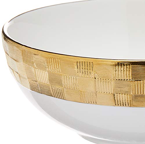 SALADEIRA PORCELANA VERA GOLD 21x8cm