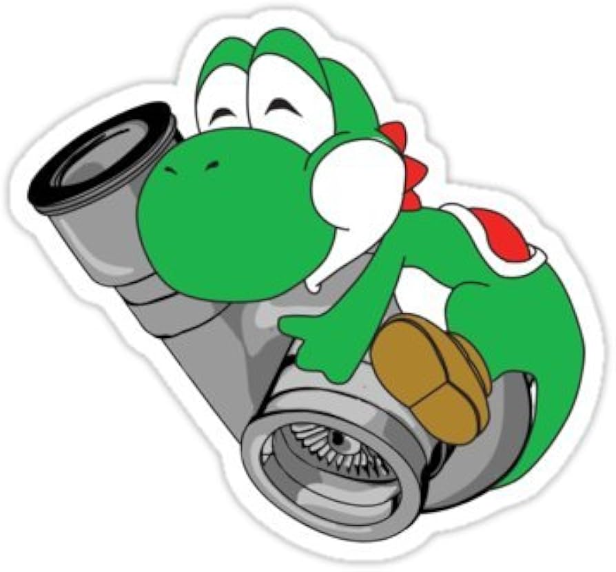 Amazon.co.jp: Turbo Yoshi (ターボヨッシー) ステッカー (サイズ 幅7
