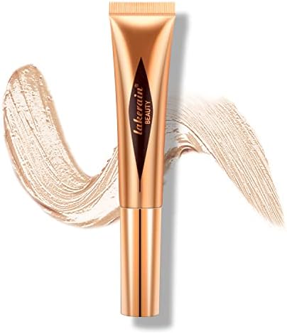 Lisara Highlighter Beauty Wand, Highlight Stick with Cushion Applicator, Liquid Highlighter Makeup Stick, Body Face Highlighter Bronzer Makeup, Lightweight Blendable, Silky Smooth Cream Highlighter Stick (#03)