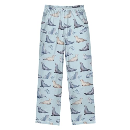 Pajama Bottoms, Pajamas Long Pant Seals Sea Lions Lounge Wear Casual Cute Cartoon Sleep Pants Soft Pjs Sleepwear2