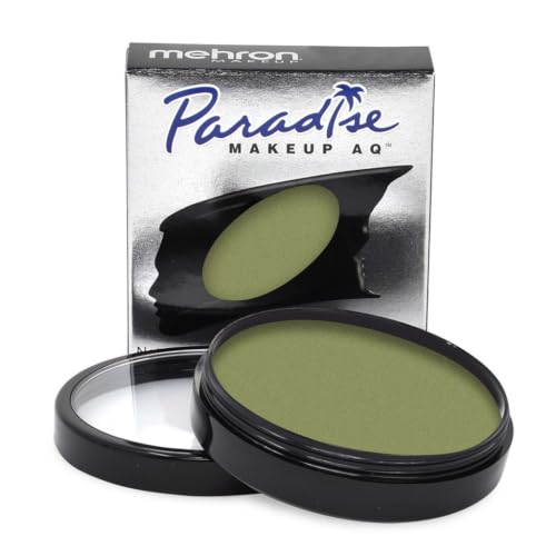 Image of Mehron Makeup Paradise AQ - OLIVE, Water-Activated Face & Body Paint