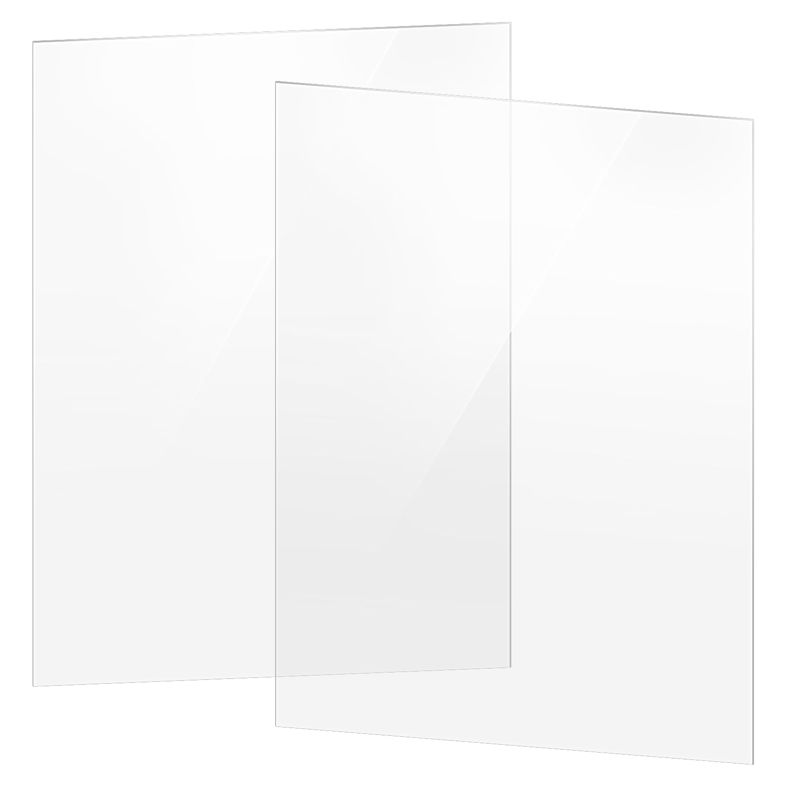 12 Lastre Acriliche Trasparenti A4-297 x 210 x 2 mm - Pannelli in Acrilico per Cornici Foto, Display, Pittura e Progetti Fai da Te