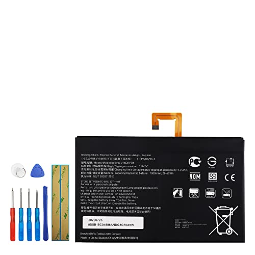 Vvsialeek Batería L14D2P31 compatible para Lenovo Tab 2 A10-70 Tab 2 A10-70F con kit de herramientas