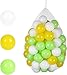 Ball Pit Balls, Ocean Balls Pack of 50, Soft Plastic Play Balls, Colorful Mini Pit Balls for Toddlers Babe Kids Birthday Pool Tent Party Decoration, 2.17 inch