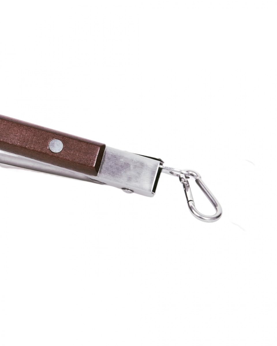 Pott & Flamme XXL 56 cm Grillzange mit Karabiner extra lang und sicher Küchen Besteck
