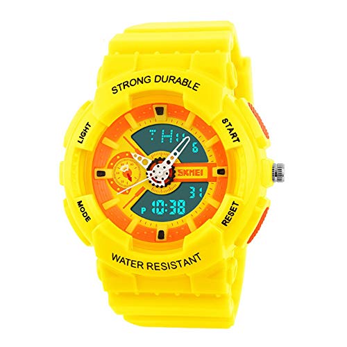 Relógio AnaDigi, Skmei, Meninos, Amarelo